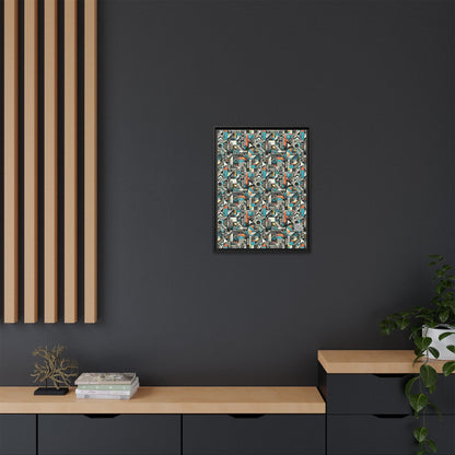 Digital Street Art Urban Street Style Matte Canvas, Framed (multi-color) - 8404 Design-81 A