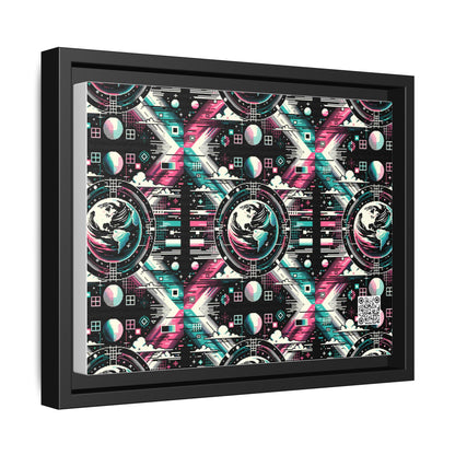 Digital Artistry Digital-native Streetwear Matte Canvas, Framed (multi-color) - 8404 Design-62 A