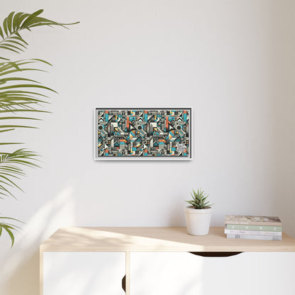 Digital Street Art Urban Street Style Matte Canvas, Framed (multi-color) - 8404 Design-81 B