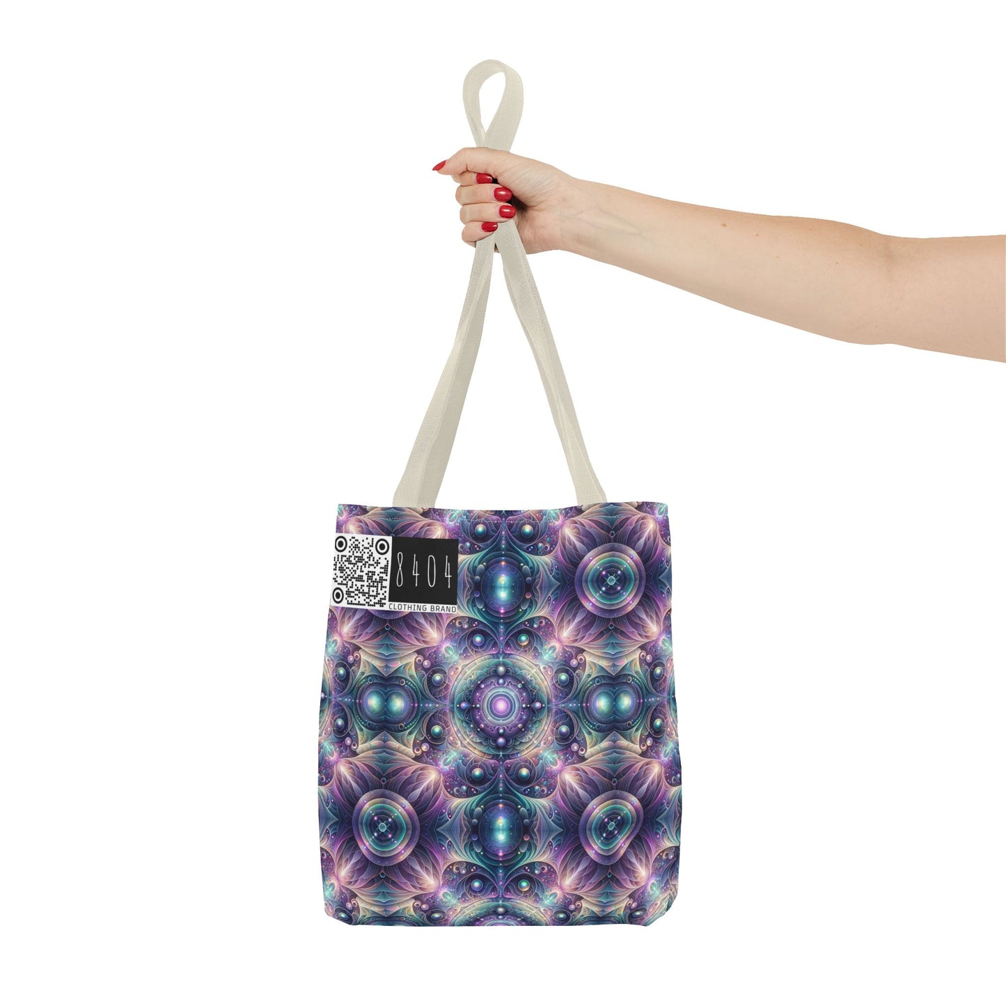 Iridescent Tech Fusion Tech-Forward Streetwear Tote Bag - 8404 Design-61