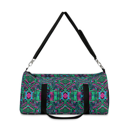 Digital Glitch Vibes Tech-Inspired Streetwear Duffel Bag - 8404 Design-71