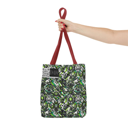 Graffiti Tech Fusion Bold Streetwear Fusion Tote Bag - 8404 Design-50