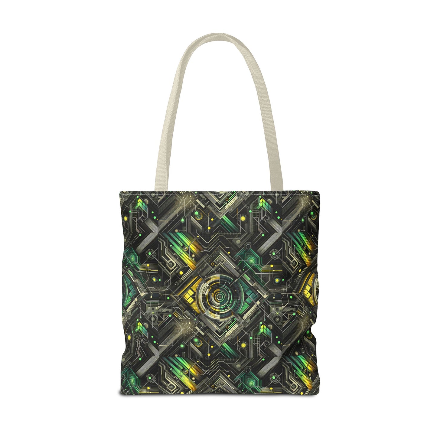 Tech Noir Graphics Tech-Inspired Streetwear Tote Bag - 8404 Design-57
