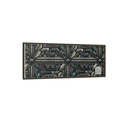 Tech Noir Futuristic Tech Aesthetic with a Dark Twist Matte Canvas, Framed (multi-color) - 8404 Design-59 B