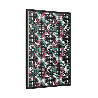 Digital Artistry Digital-native Streetwear Matte Canvas, Framed (multi-color) - 8404 Design-62 A