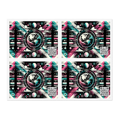 Digital Artistry Digital-native Streetwear Sticker Sheet - 8404 Design-62