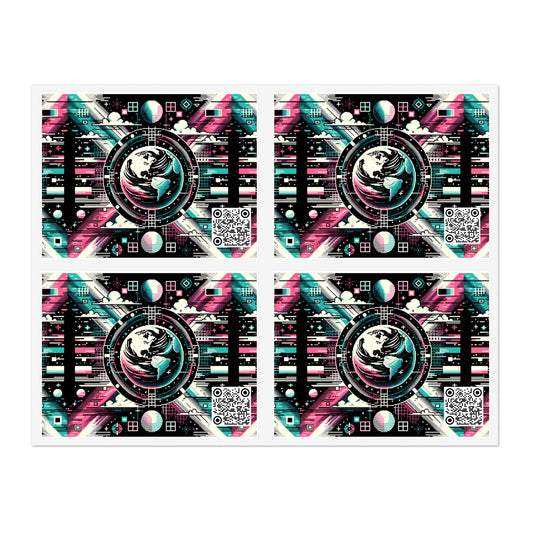 Digital Artistry Digital-native Streetwear Sticker Sheet - 8404 Design-62
