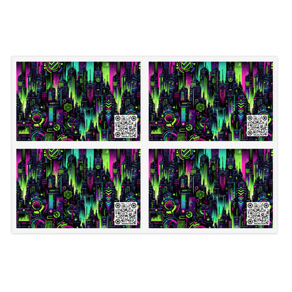 Tech Noir Graphics Futuristic Tech Aesthetics Sticker Sheets - 8404 Design-45