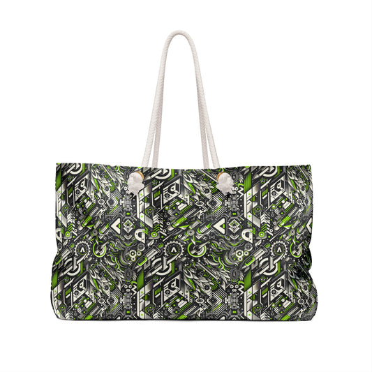 Graffiti Tech Fusion Bold Streetwear Fusion Weekender Bag - 8404 Design-59