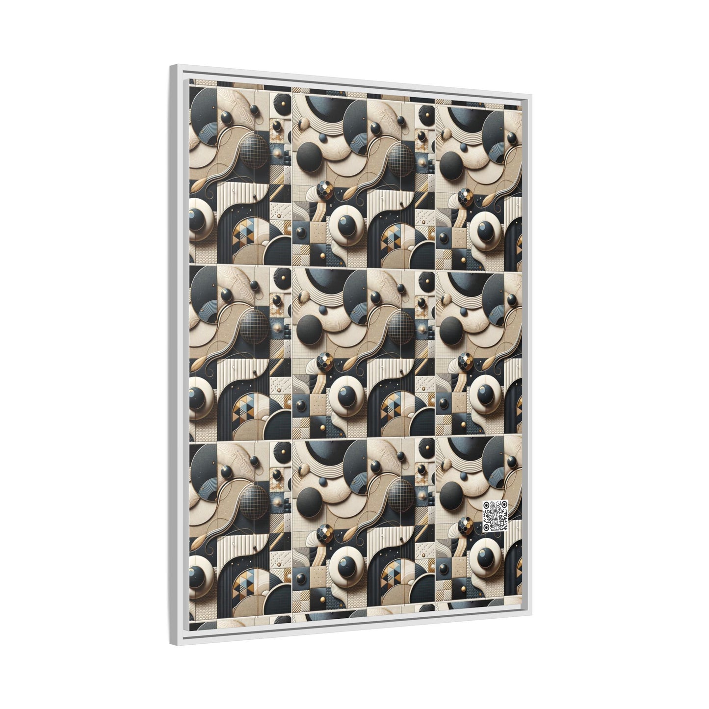 Tech-forward Luxe Streetwear Tech Luxe Fusion Matte Canvas, Framed (multi-color) - 8404 Design-71 A