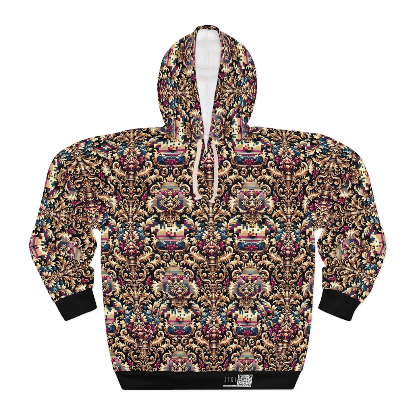 Digital Renaissance Modern Baroque Fusion Pullover Hoodie - 8404 Design-53