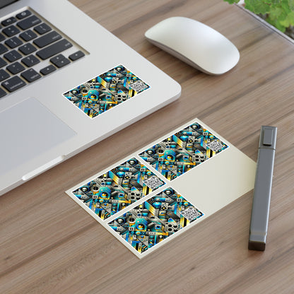 Tech Art Fusion Tech-Forward Streetwear Sticker Sheets - 8404 Design-50