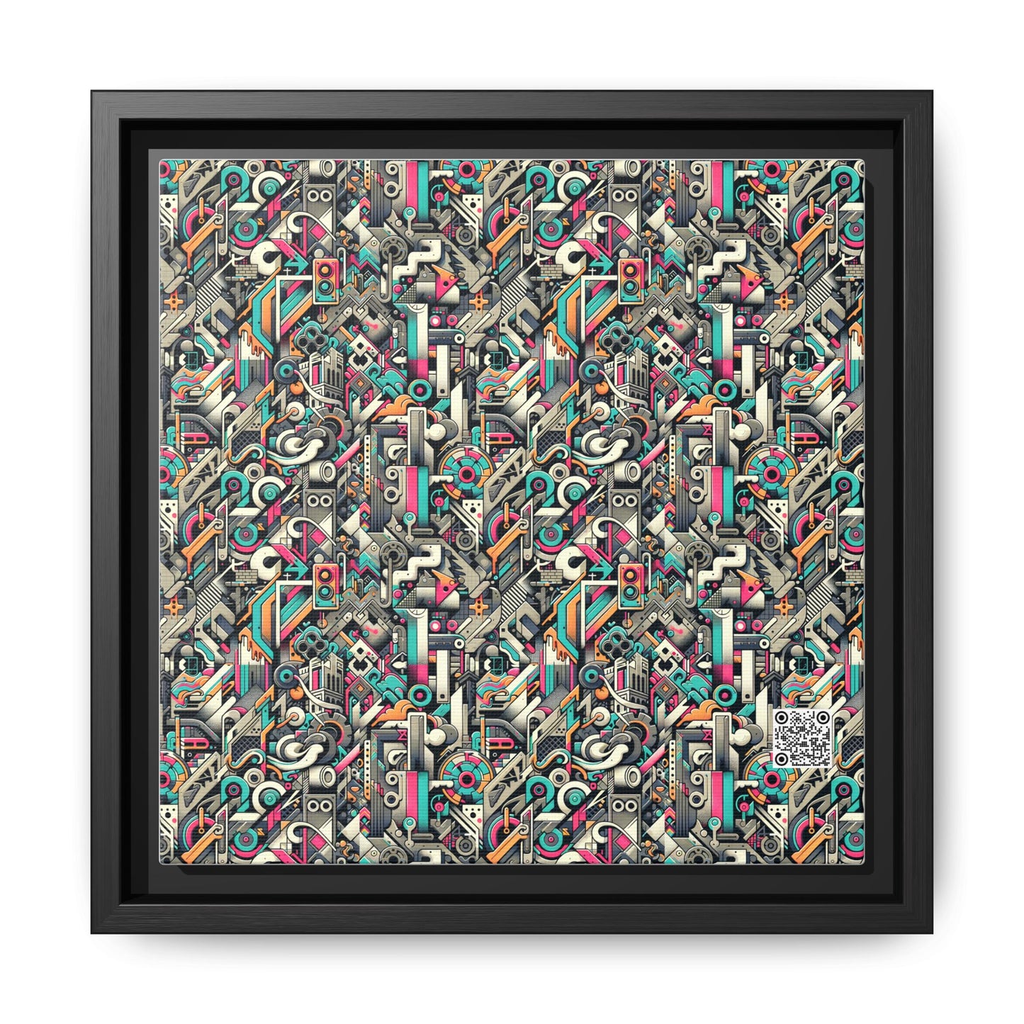 Digital Street Art Urban Street Style Matte Canvas, Framed (multi-color) - 8404 Design-74 B