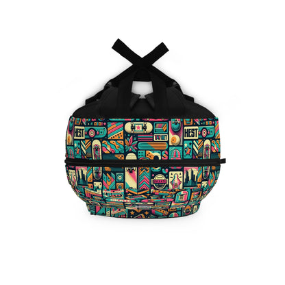 Skate Culture Revival Urban Retro Cool Backpack - 8404 Design-61