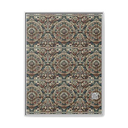 Urban Renaissance Historical Fusion With Street Edge Matte Canvas, Framed (multi-Color) - 8404 Design-57 A