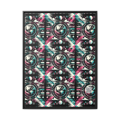 Digital Artistry Digital-native Streetwear Matte Canvas, Framed (multi-color) - 8404 Design-62 A