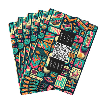 Skate Culture Revival Urban Retro Cool Poker Playing Cards - 8404 Design-61 B