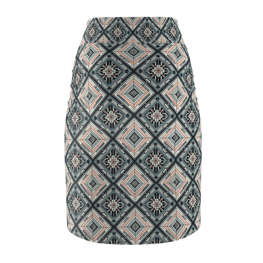 Tech Minimalism Minimalist Tech Women's Pencil Skirt - 8404 Design-60