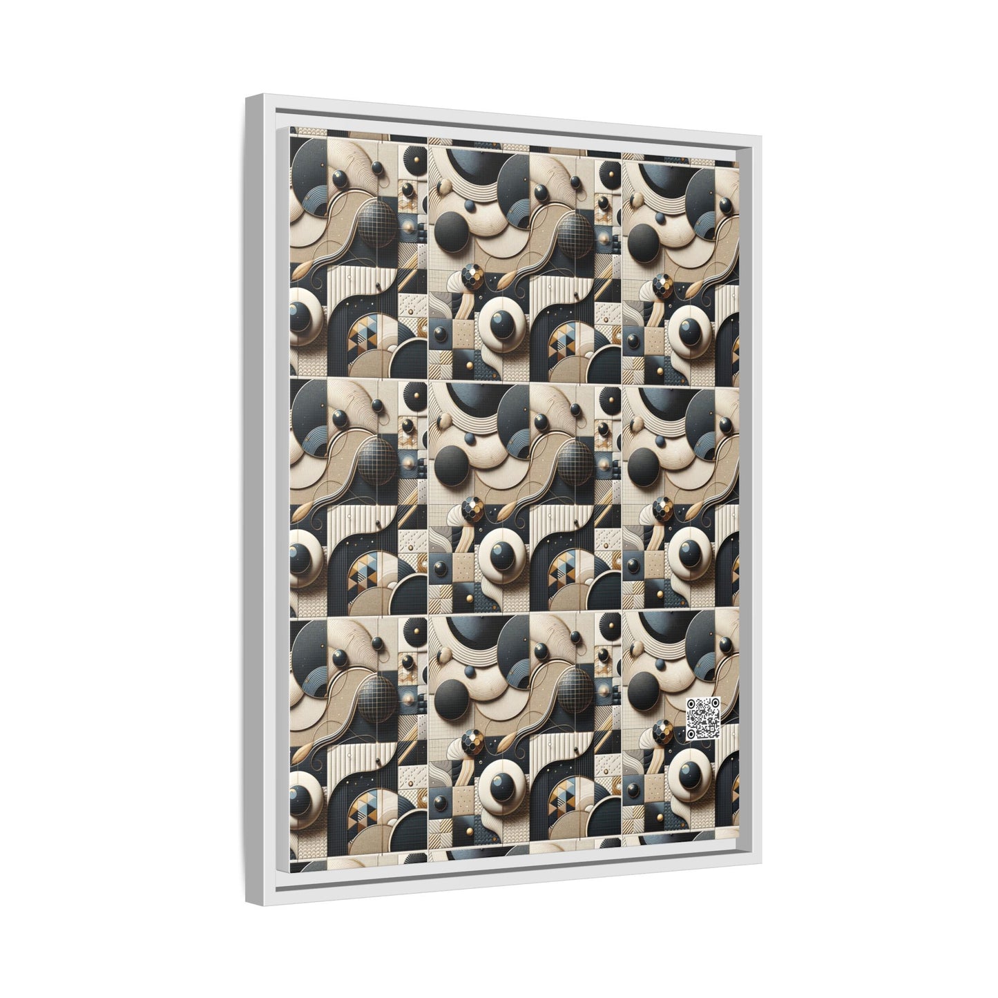 Tech-forward Luxe Streetwear Tech Luxe Fusion Matte Canvas, Framed (multi-color) - 8404 Design-71 A