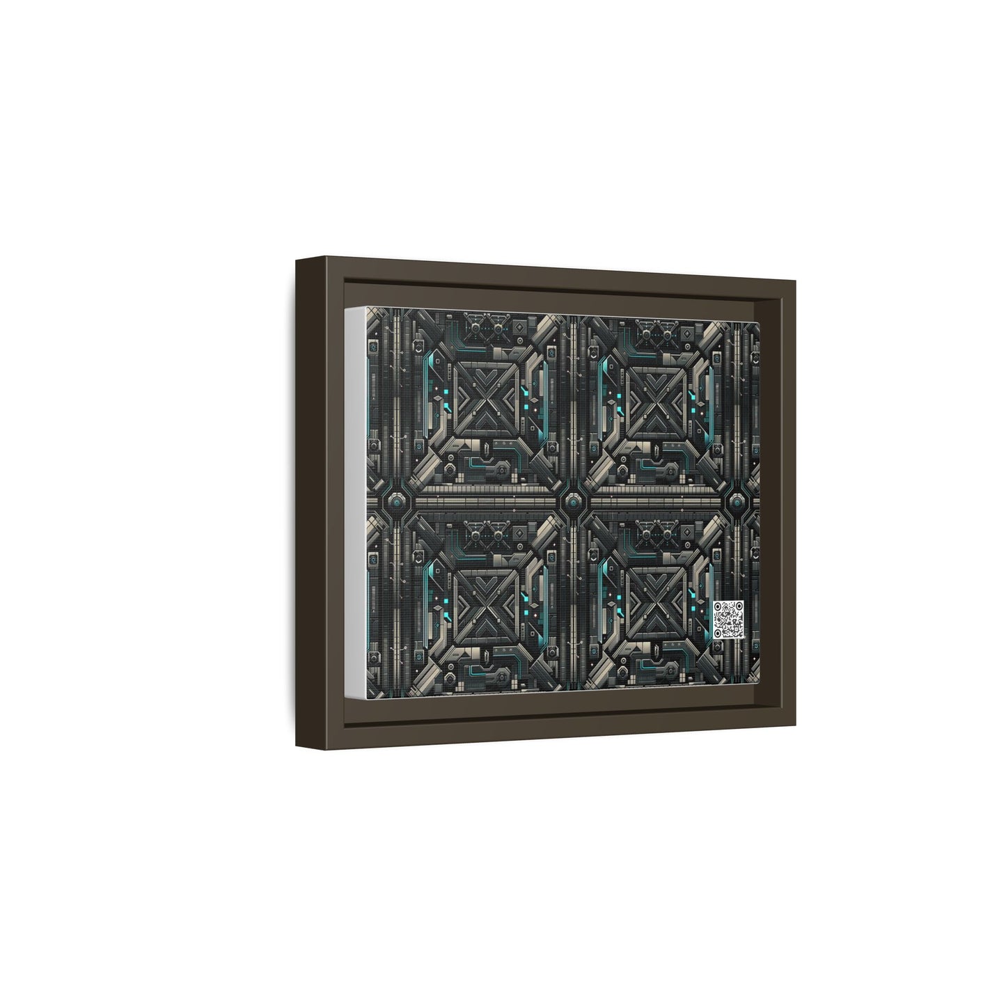 Tech Noir Futuristic Tech Aesthetic with a Dark Twist Matte Canvas, Framed (multi-color) - 8404 Design-59 B