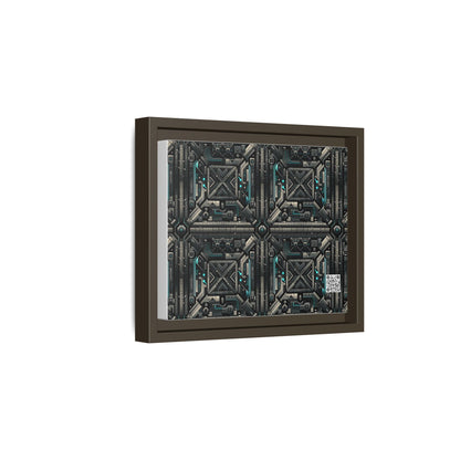 Tech Noir Futuristic Tech Aesthetic with a Dark Twist Matte Canvas, Framed (multi-color) - 8404 Design-59 B