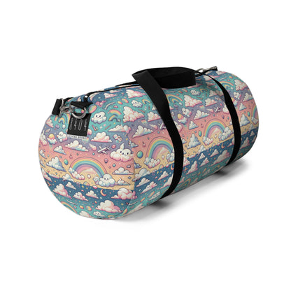 Digital Dreamland Whimsical and Nostalgic Streetwear With a Digital Twist Duffel Bag - 8404 Design-58