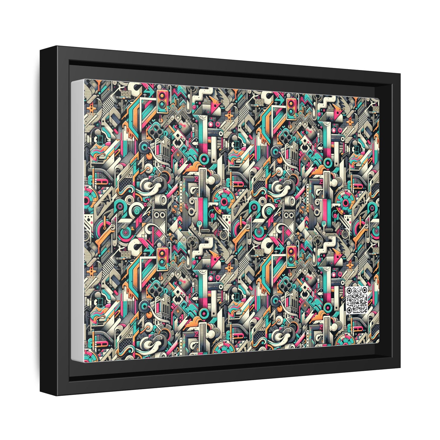 Digital Street Art Urban Street Style Matte Canvas, Framed (multi-color) - 8404 Design-74 A