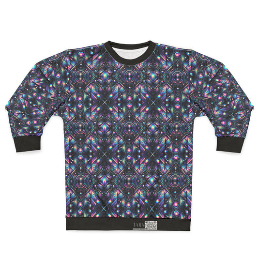Galactic Hues Tech-Forward Cosmic Fusion Sweatshirt - 8404 Design-58