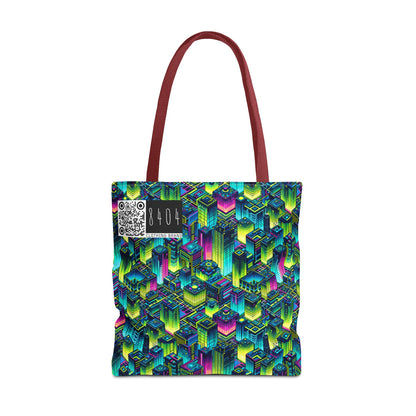 Tech-Infused Neon Tech-Forward Streetwear Tote Bag - 8404 Design-65