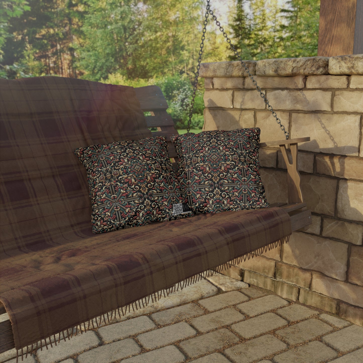 Streetwear Renaissance Artistic Clash of Old and New Outdoor Pillow - 8404 Design-46