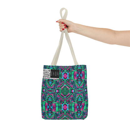 Digital Glitch Vibes Tech-Inspired Streetwear Tote Bag - 8404 Design-71