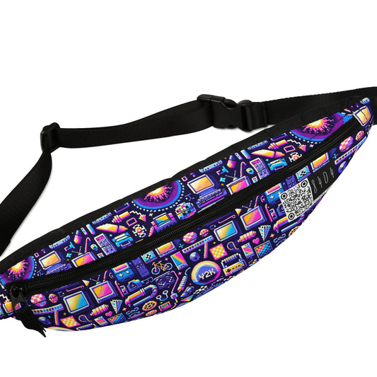Digital Nostalgia Modern Retro Fusion Fanny Pack - 8404 Design-64