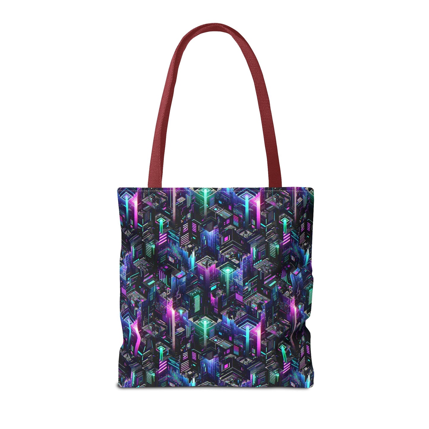 Tech Noir Graphics Futuristic Tech Aesthetics Tote Bag - 8404 Design-55
