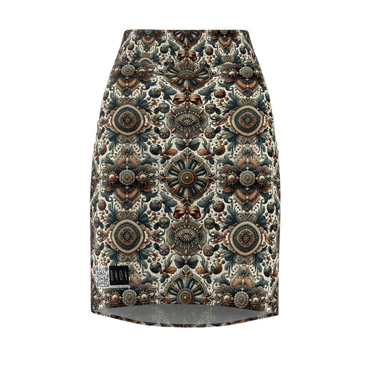 Neo-Dandyism Modern Dandy Streetwear Women's Pencil Skirt - 8404 Design-51