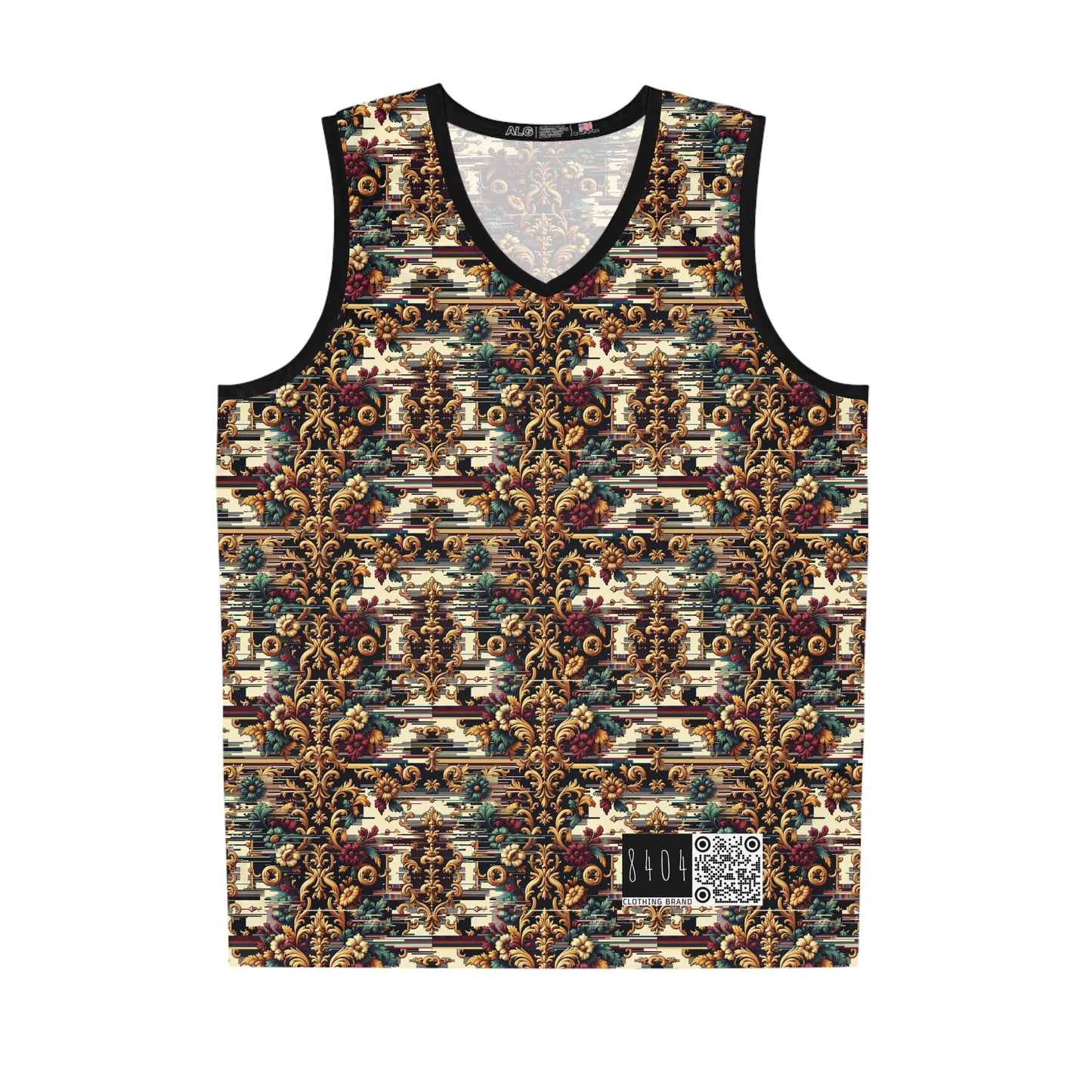 Digital Renaissance Modern Baroque Fusion Basketball Jersey - 8404 Design-63