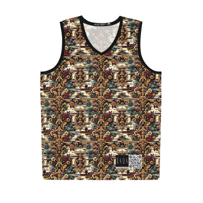 Digital Renaissance Modern Baroque Fusion Basketball Jersey - 8404 Design-63