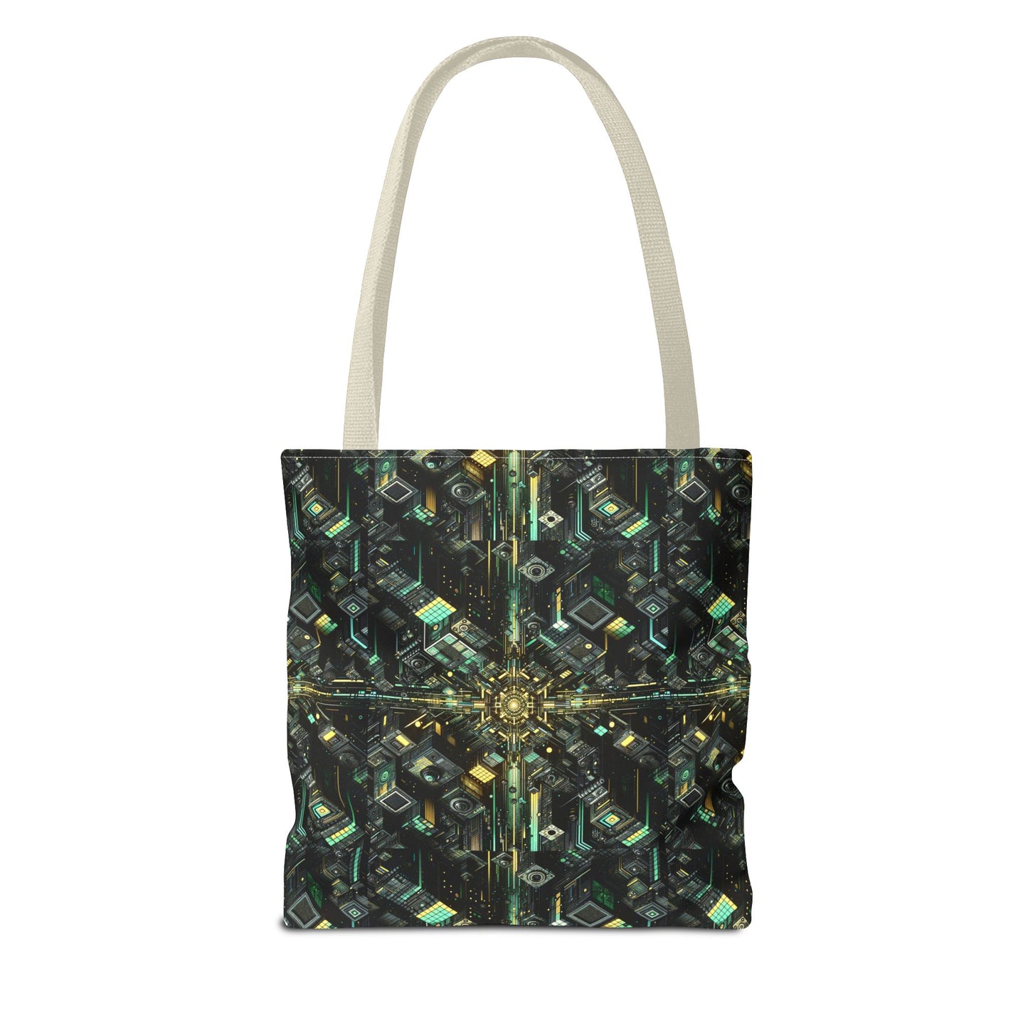 Tech Noir Graphics Tech-Inspired Streetwear Tote Bag - 8404 Design-66