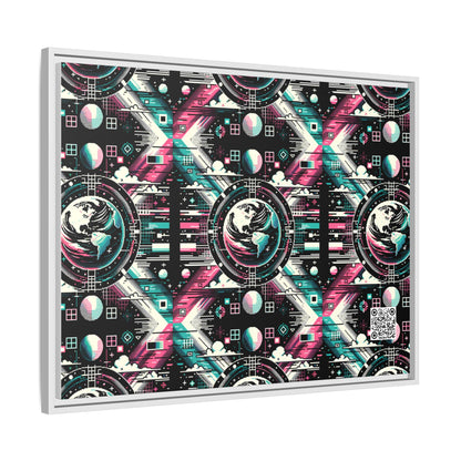 Digital Artistry Digital-native Streetwear Matte Canvas, Framed (multi-color) - 8404 Design-62 A