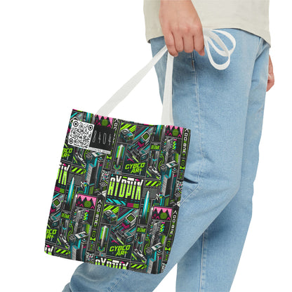 Tech-Forward Graphics Tech-Inspired Streetwear Tote Bag - 8404 Design-46