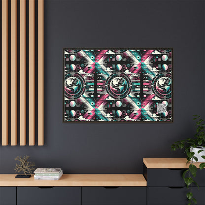 Digital Artistry Digital-native Streetwear Matte Canvas, Framed (multi-color) - 8404 Design-62 A