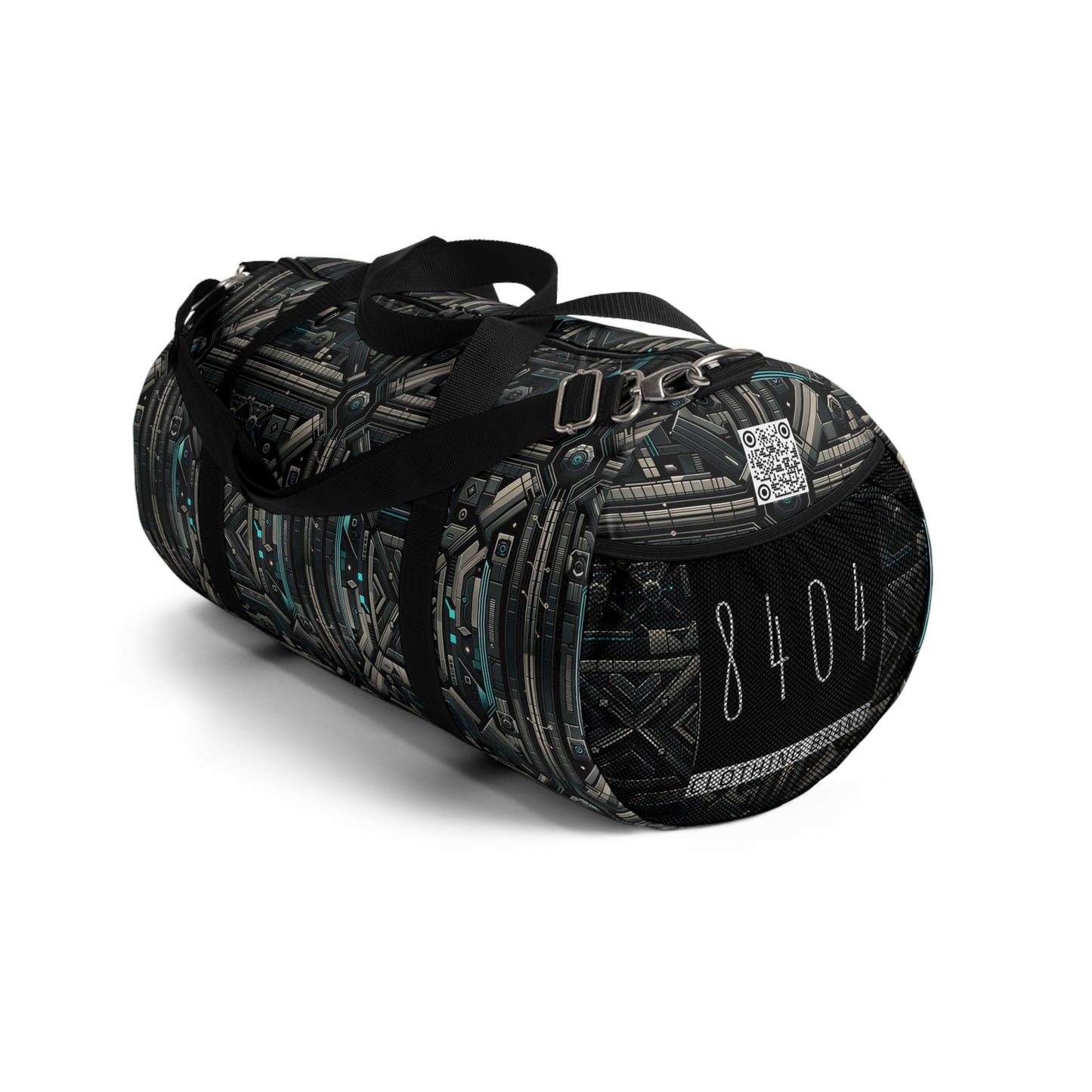 Tech Noir Futuristic Tech Aesthetic with a Dark Twist Duffel Bag - 8404 Design-59
