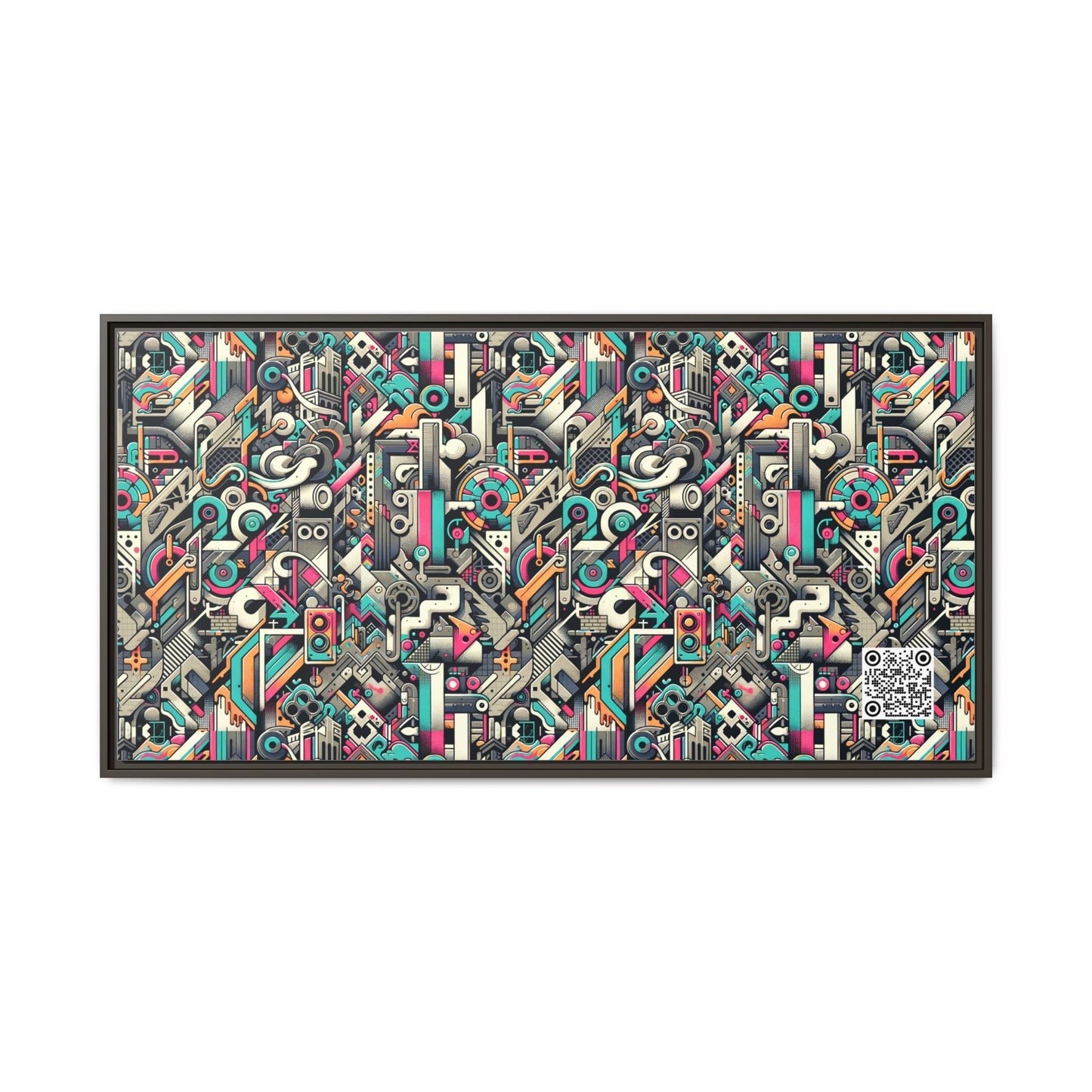 Digital Street Art Urban Street Style Matte Canvas, Framed (multi-color) - 8404 Design-74 B