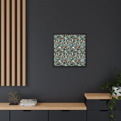 Digital Street Art Urban Street Style Matte Canvas, Framed (multi-color) - 8404 Design-81 A