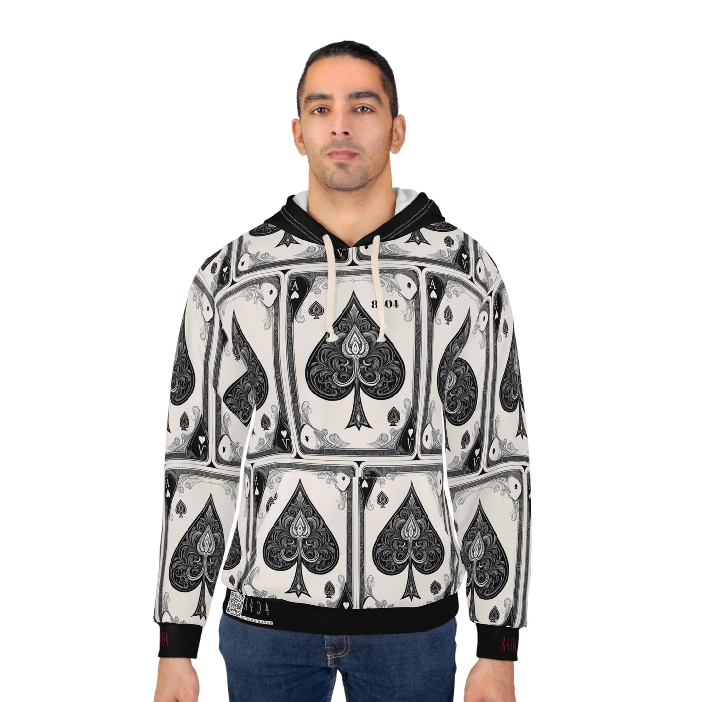 "Ace of Spades" 8404 Fashion Pullover Hoodie