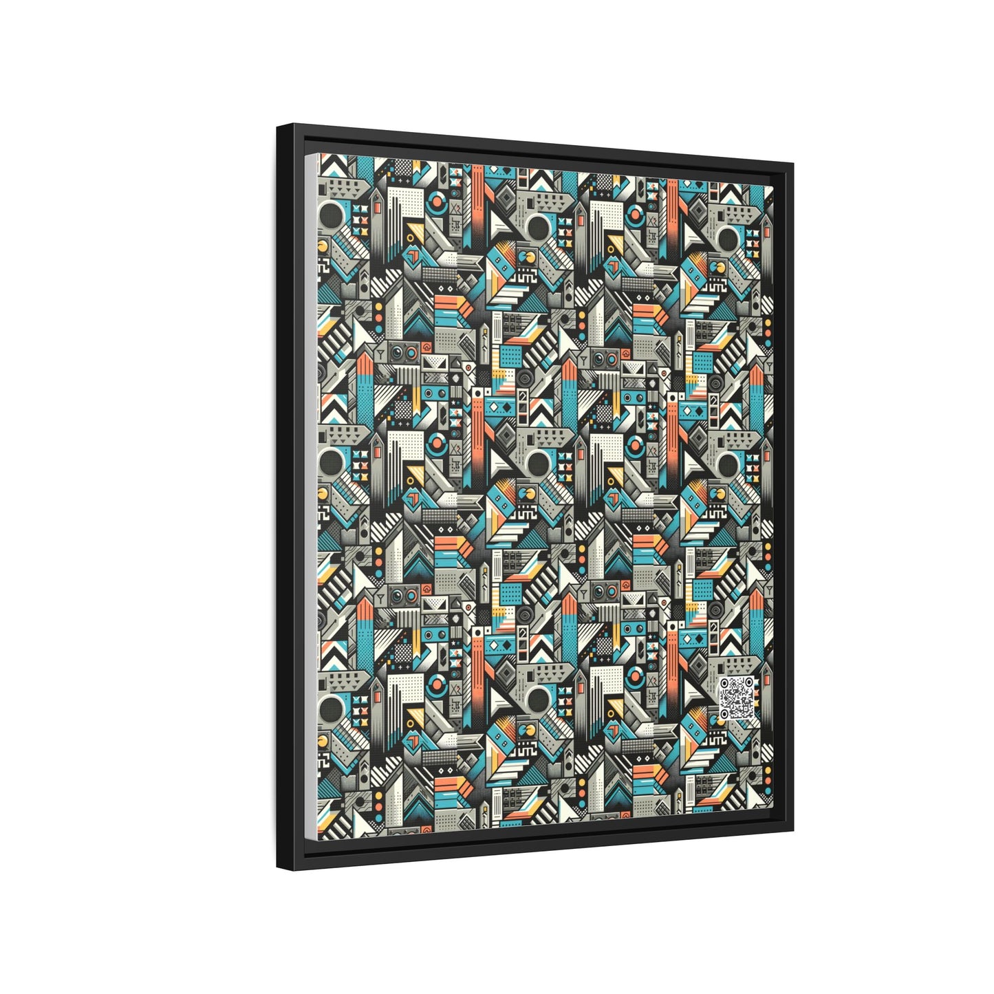 Digital Street Art Urban Street Style Matte Canvas, Framed (multi-color) - 8404 Design-81 B