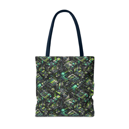 Tech-Infused Graphics Tech-Forward Streetwear Tote Bag - 8404 Design-47