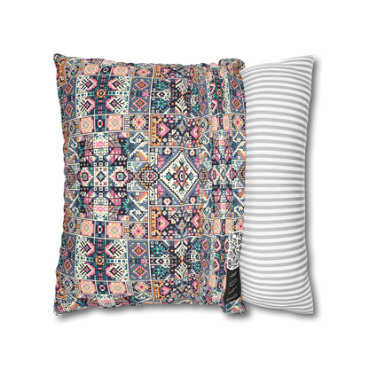 Faux Suede Square Pillowcase - 8404 Design-02