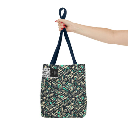 Tech Utility Fusion Modern Tech Streetwear Tote Bag - 8404 Design-49