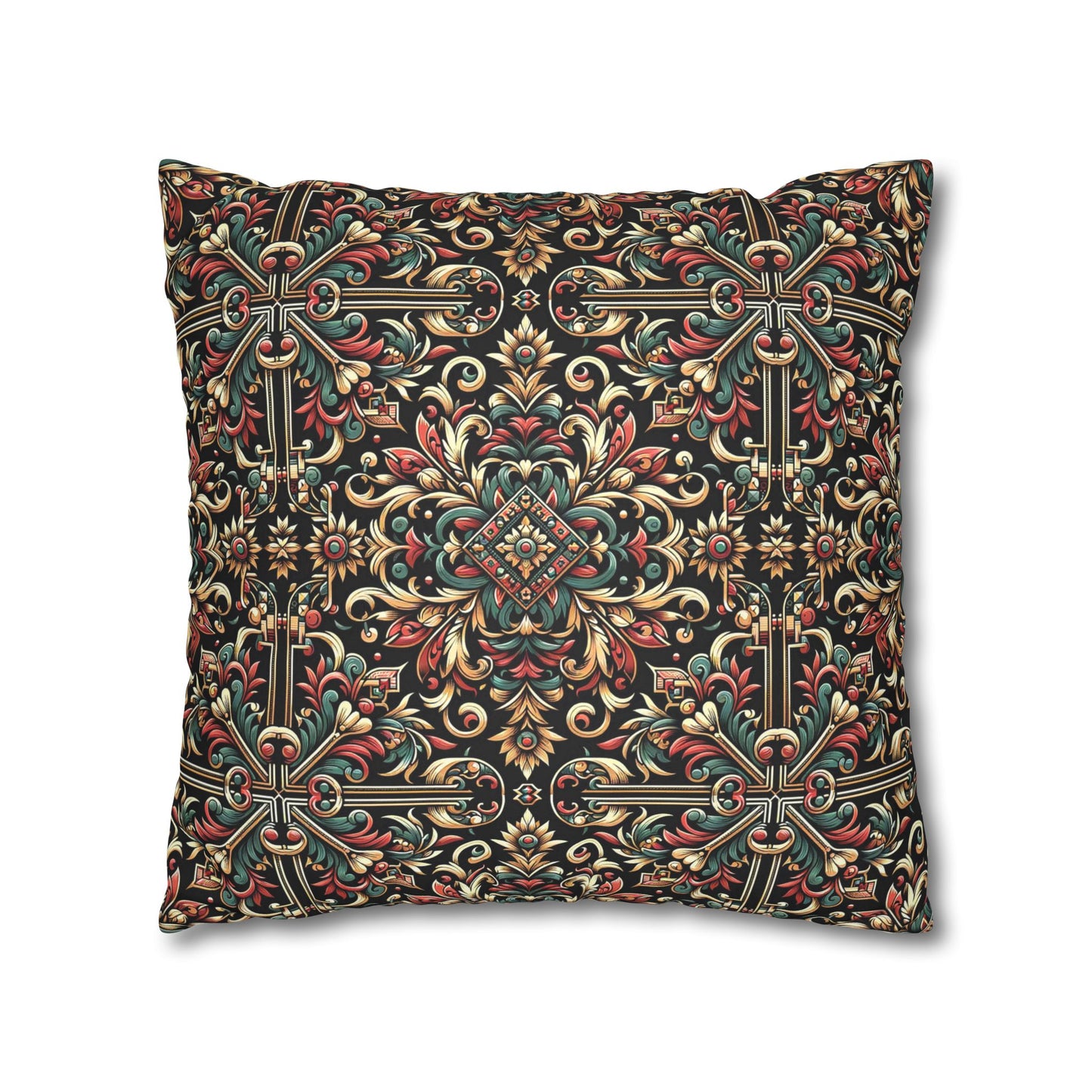 Streetwear Renaissance Artistic Clash of Old and New Faux Suede Square Pillowcase - 8404 Design-46