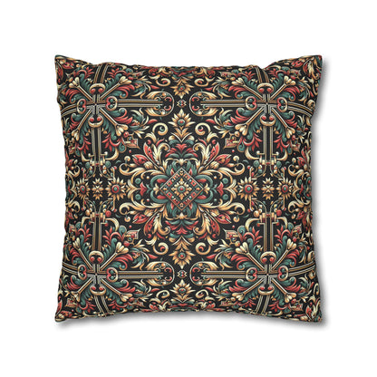 Streetwear Renaissance Artistic Clash of Old and New Faux Suede Square Pillowcase - 8404 Design-46